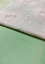 画像をギャラリービューアに読み込む, 半幅帯 大花ピンクレース/ペパーミントグリーン