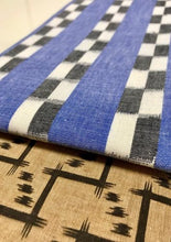 画像をギャラリービューアに読み込む, 半幅帯 沖縄変り市松/琉球絣風茶色