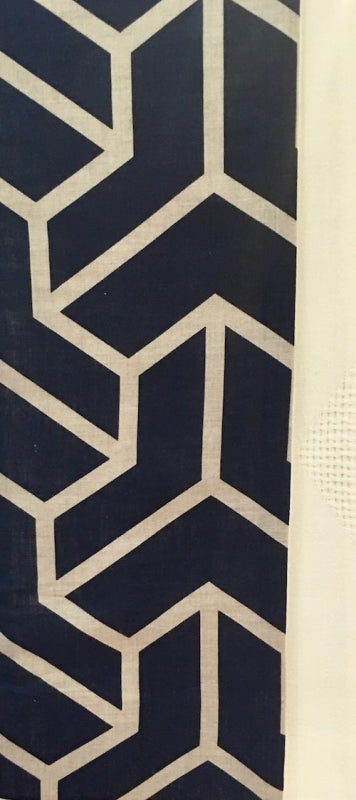 半幅帯　毘沙門亀甲／透かし織麻地