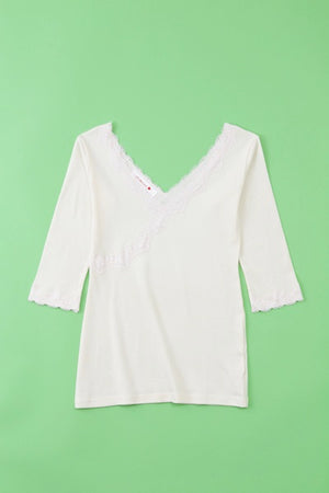 オーガニックコットン ６分丈袖アンダーシャツ